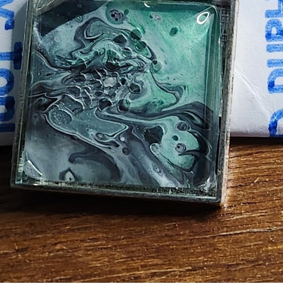 Hand Crafted Necklace Medallion Pendant 1" Square Pendant 925 Silver 20 " Chain - Picture 3 of 12